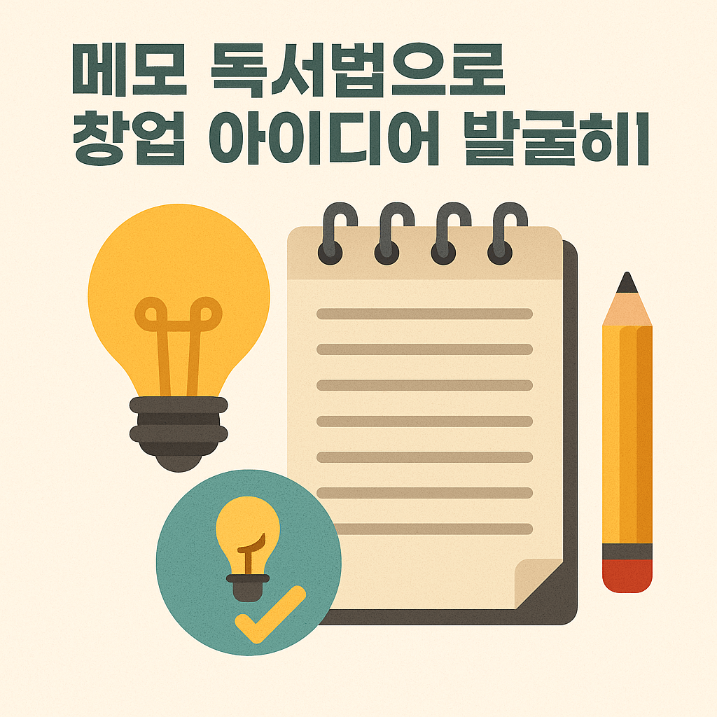 메모 독서법으로 창업 아이디어 발굴하기