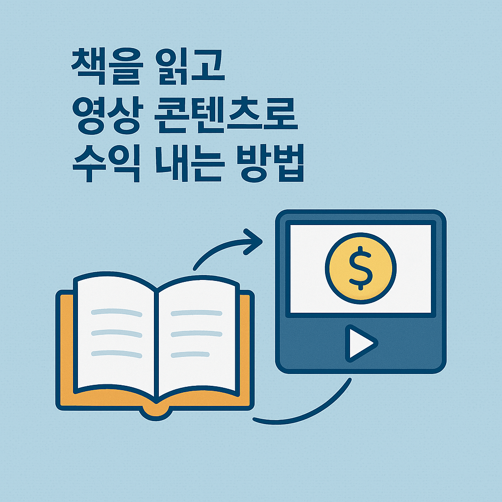 책을 읽고 영상 콘텐츠로 수익